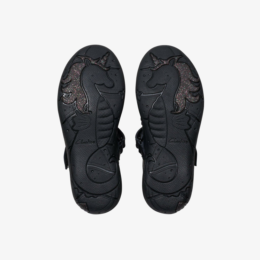 Relda Gem Kid Black Leather | Clarks For Sale
