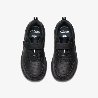 Daze Bright Kid Black Leather | Clarks Discount