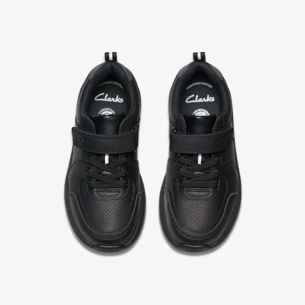 Daze Bright Kid Black Leather | Clarks Discount