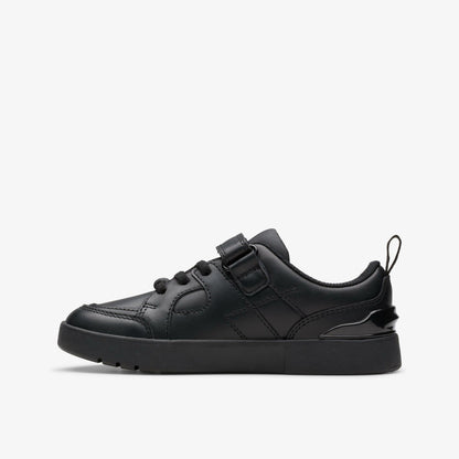 Oslo Flare Kid Black Leather | Clarks For Sale