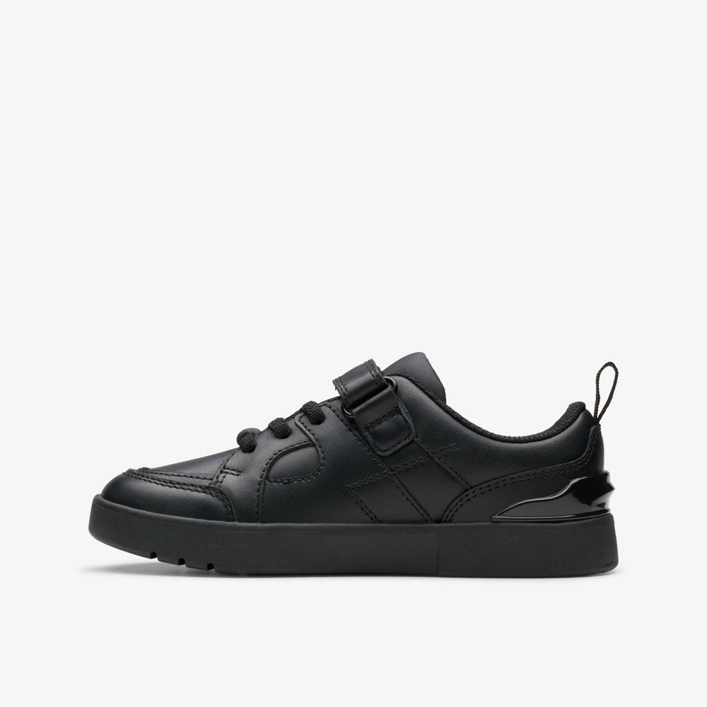 Oslo Flare Kid Black Leather | Clarks For Sale
