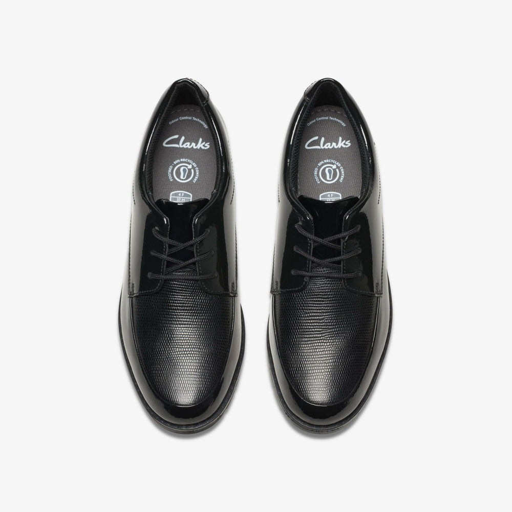 Aubrie Dress Youth Black Patent | Clarks For Sale