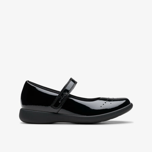Etch Gem Kid Black Patent | Clarks Sale