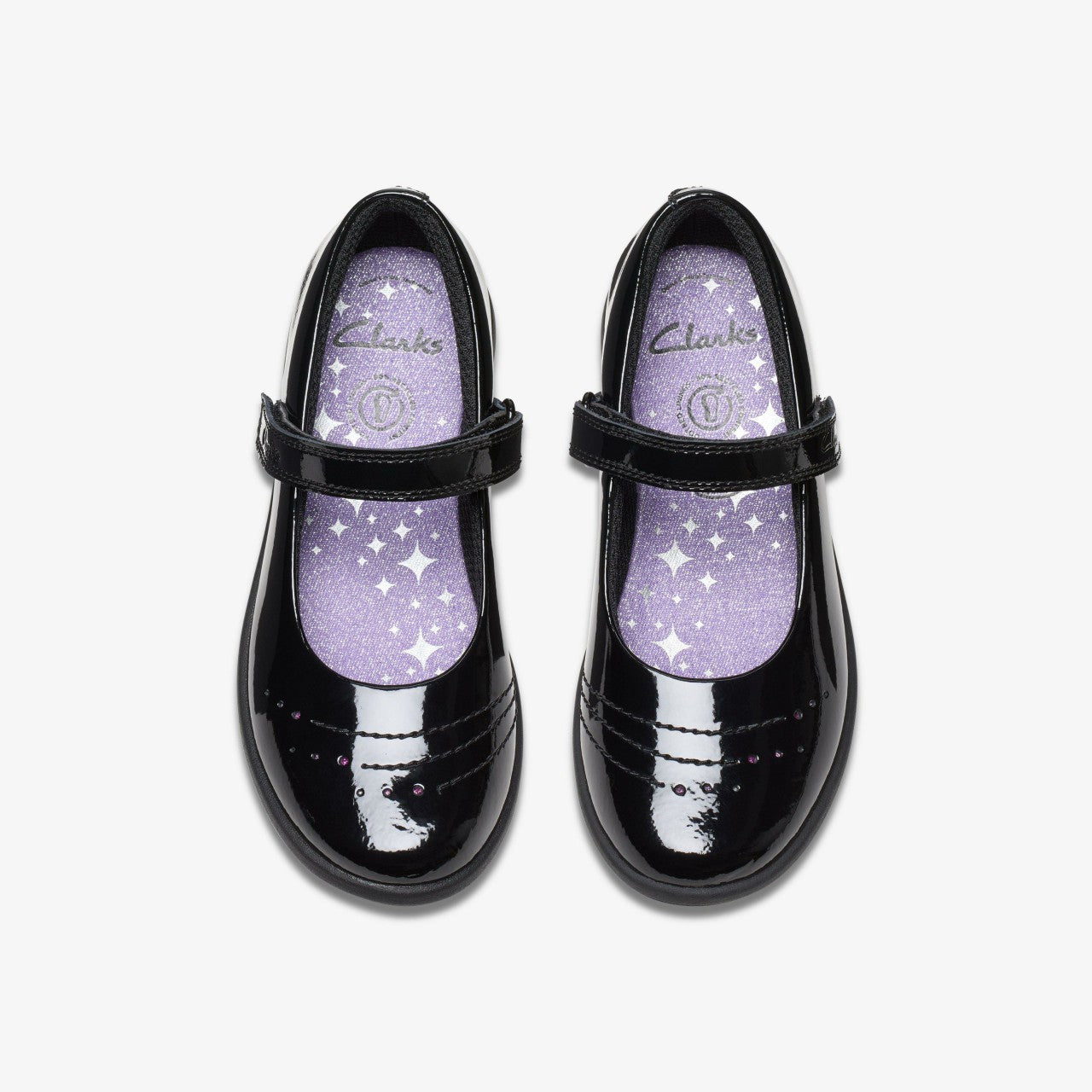 Etch Gem Kid Black Patent | Clarks Sale