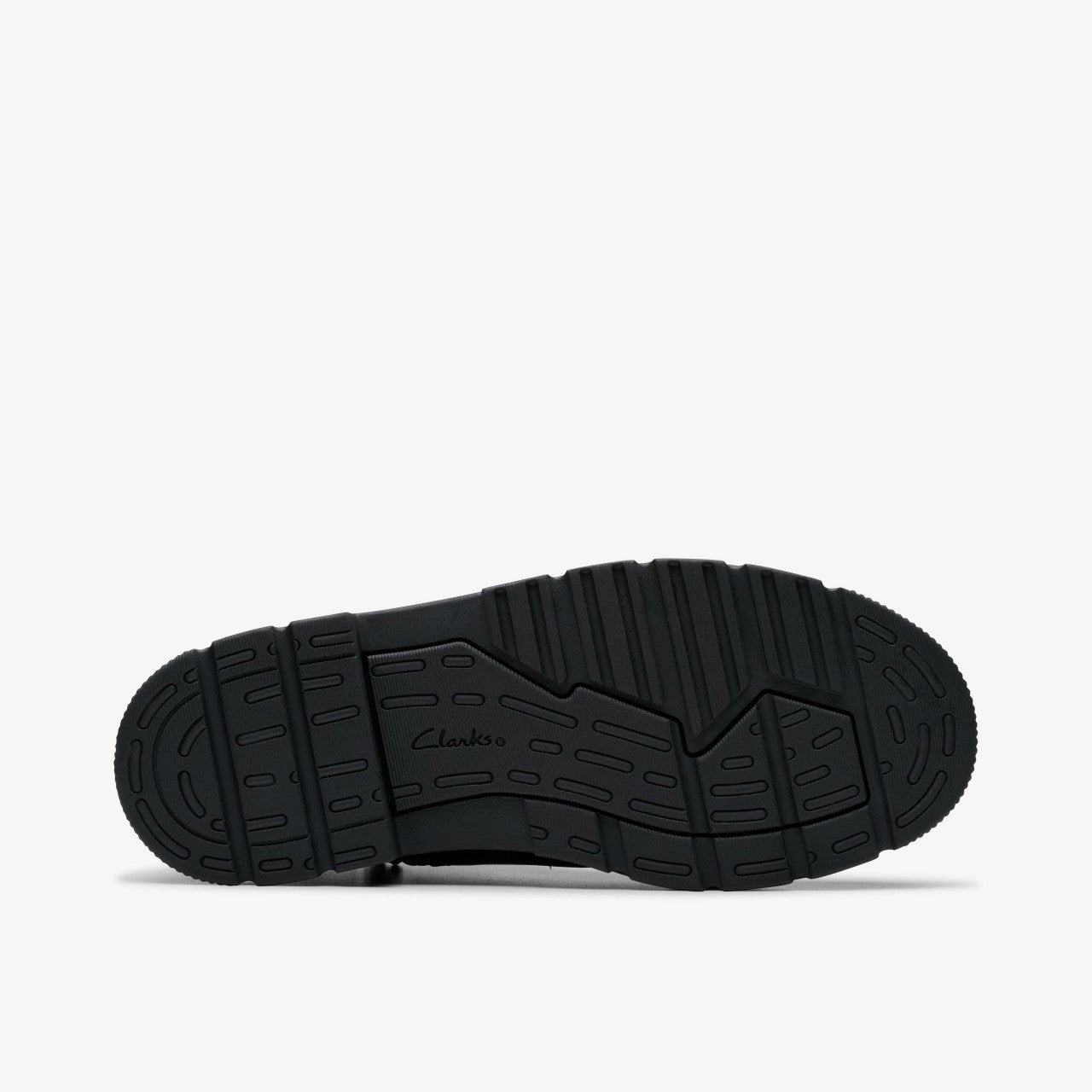 Lorcam Trail Youth Black Leather | Clarks