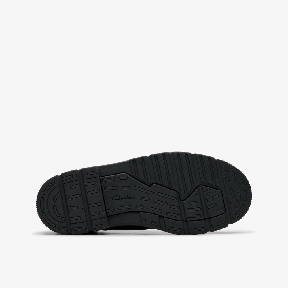 Lorcam Trail Older Black Leather | Clarks Discount