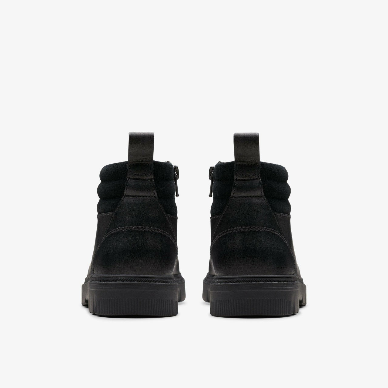 Lorcam Trail Older Black Leather | Clarks Discount