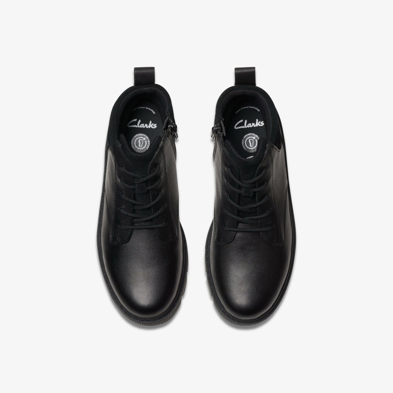 Lorcam Trail Older Black Leather | Clarks Discount