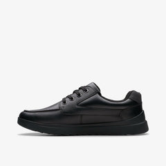 Keelan Flare Youth Black Leather | Clarks Discount