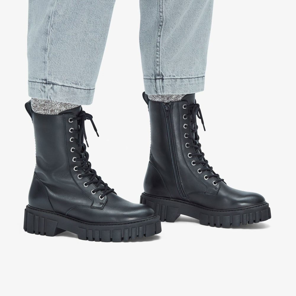 Page Lace Boot Black Leather | Clarks Sale