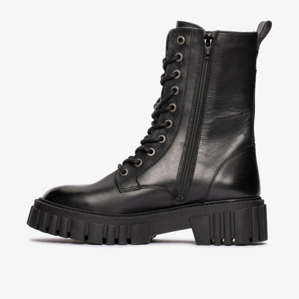 Page Lace Boot Black Leather | Clarks Sale