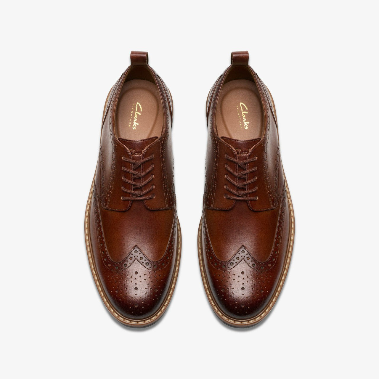 Aldwin Limit Brogue Mid Tan Leather | Clarks For Sale