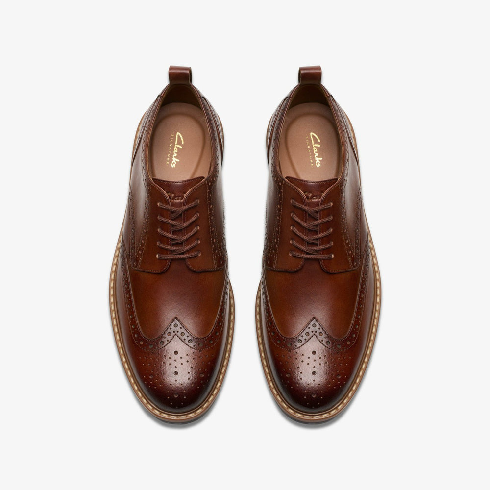 Aldwin Limit Brogue Mid Tan Leather | Clarks For Sale