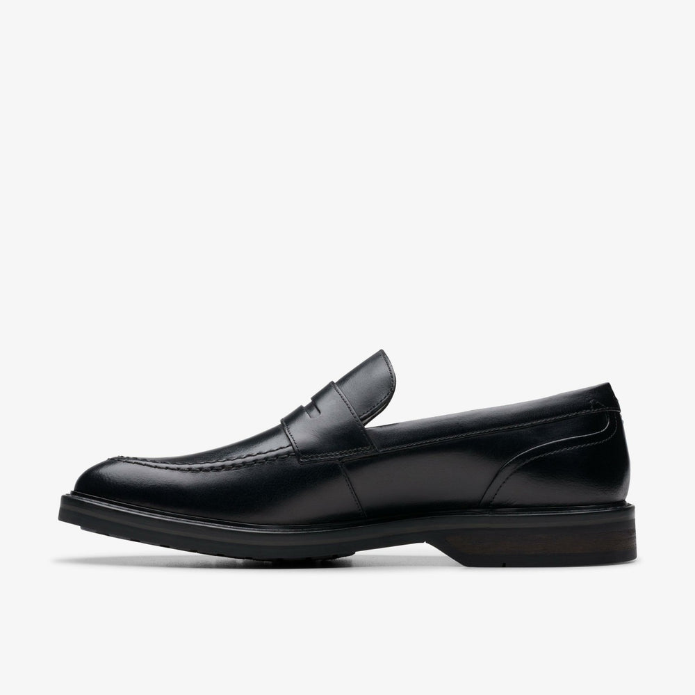 Aldwin Step Loafer Black Leather | Clarks Onsale