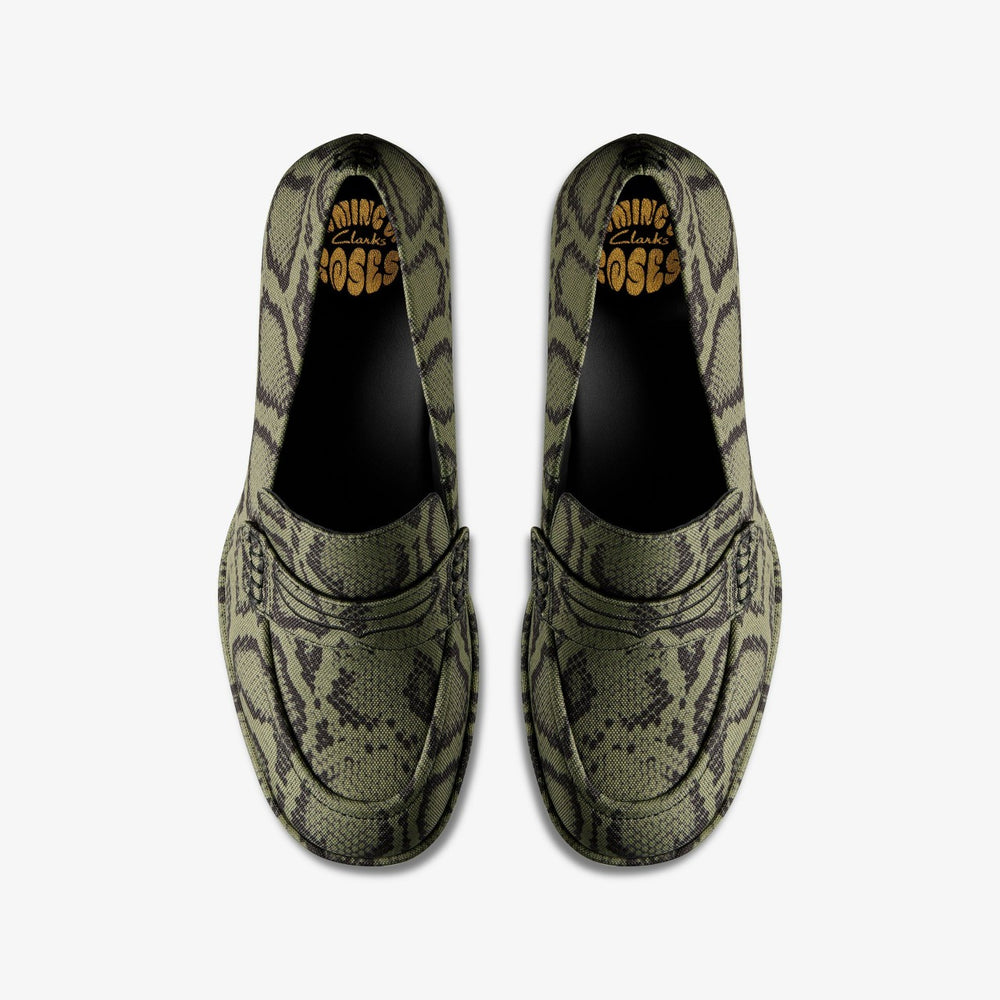 Martine Rose Loafer 2 Green Textile | Clarks Discount