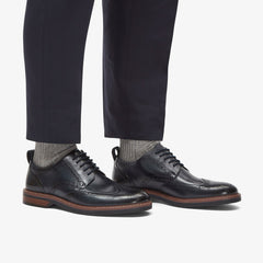 Aldwin Limit Brogue Navy Leather | Clarks Onsale