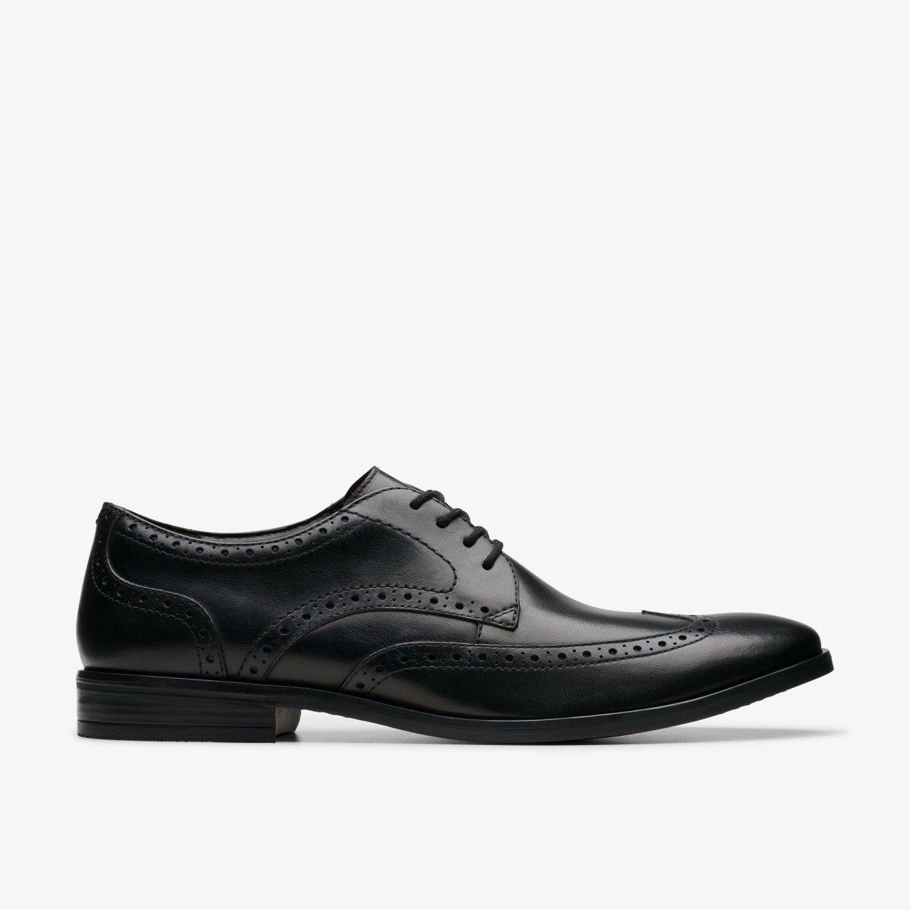 Brandon Limit Brogue Black Leather | Clarks