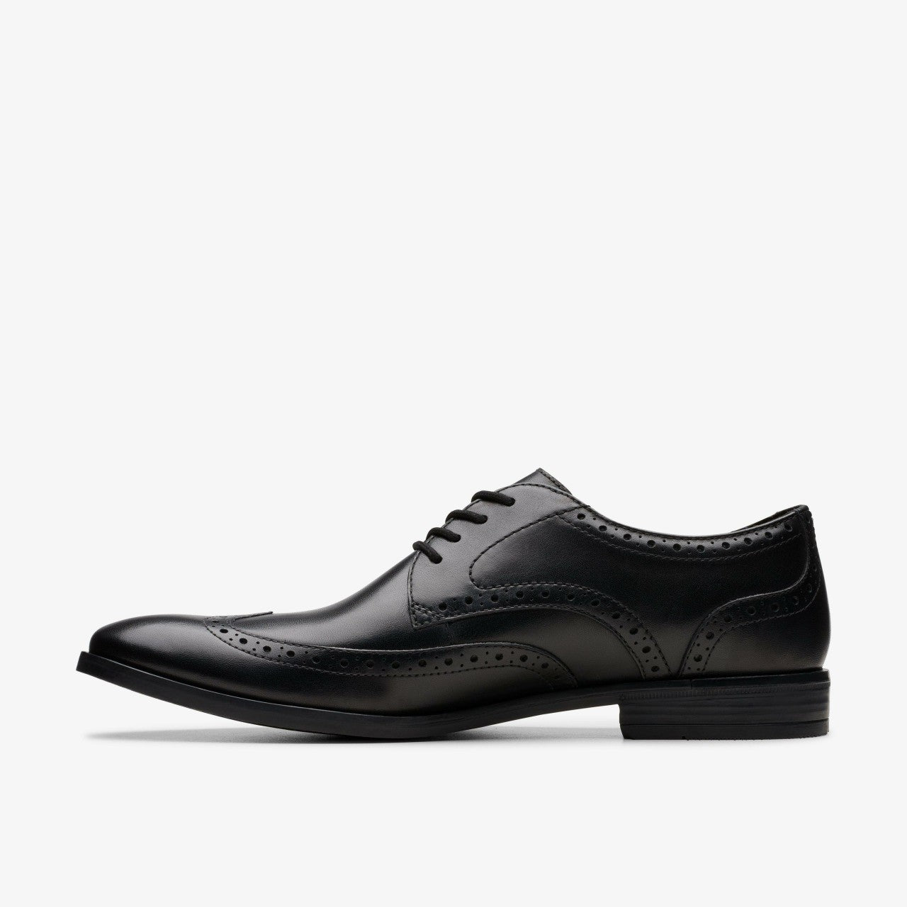 Brandon Limit Brogue Black Leather | Clarks