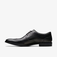 Brandon Limit Brogue Black Leather | Clarks