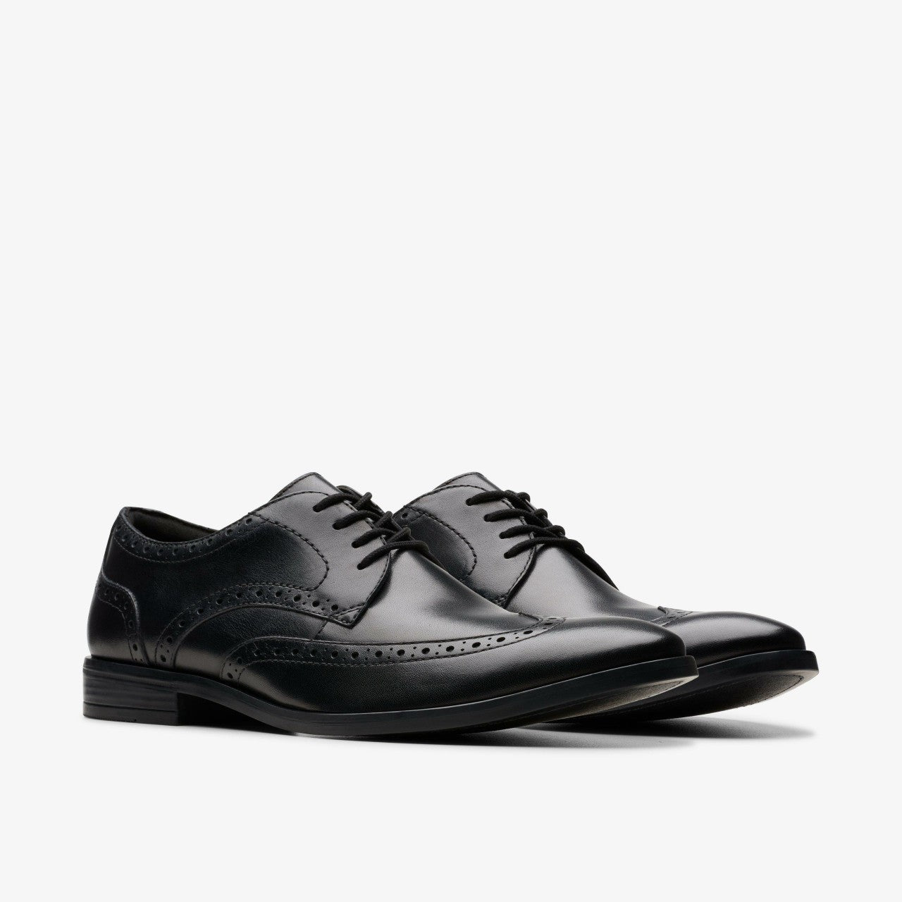 Brandon Limit Brogue Black Leather | Clarks