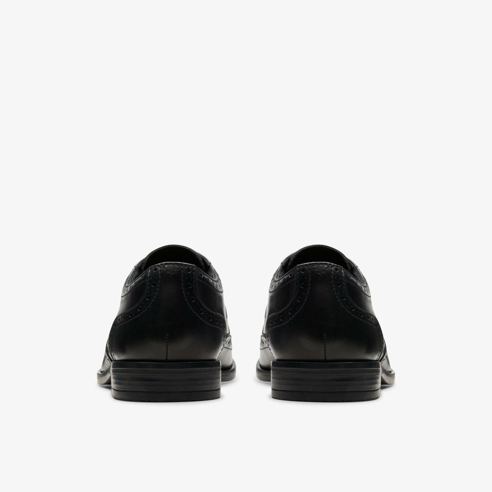 Brandon Limit Brogue Black Leather | Clarks