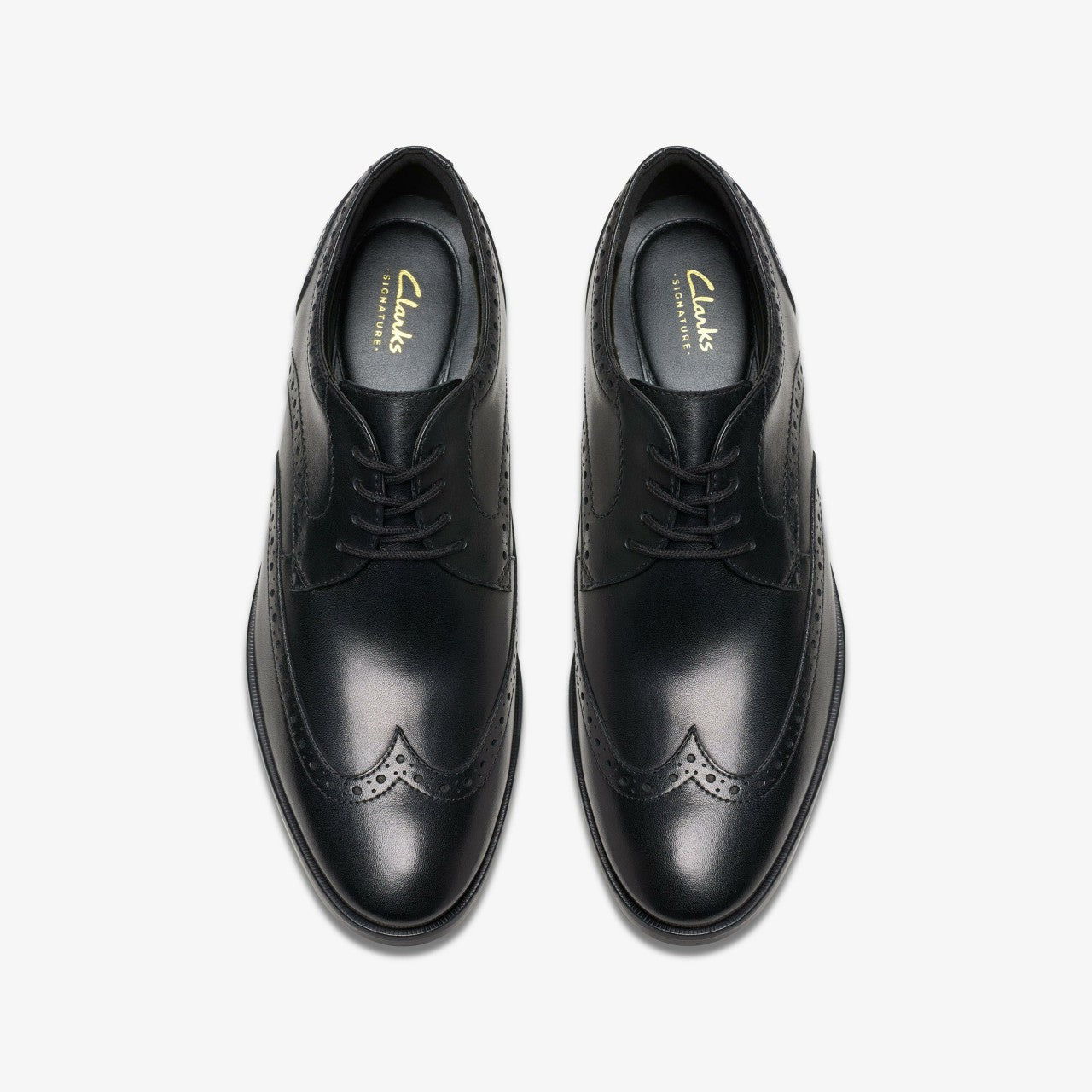 Brandon Limit Brogue Black Leather | Clarks