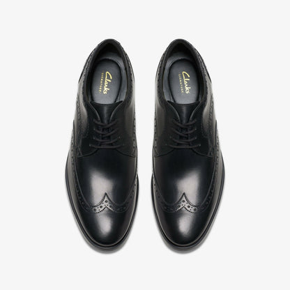 Brandon Limit Brogue Black Leather | Clarks