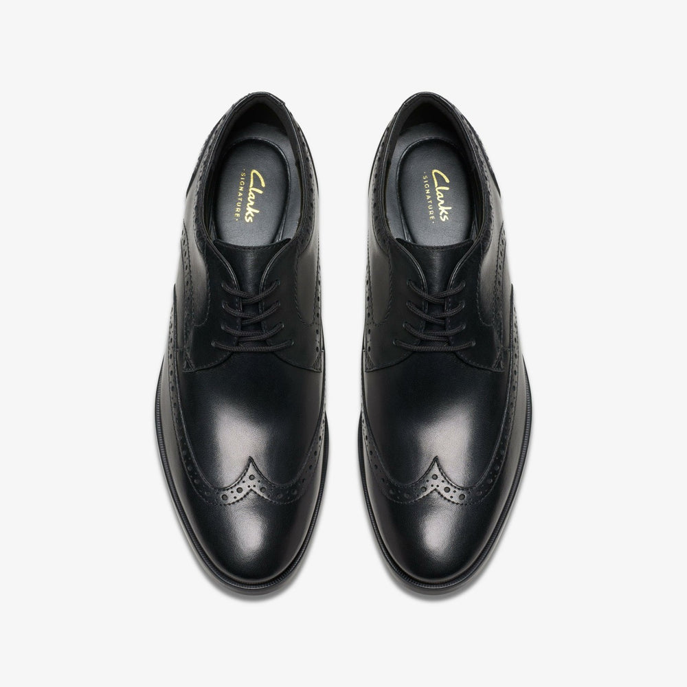 Brandon Limit Brogue Black Leather | Clarks