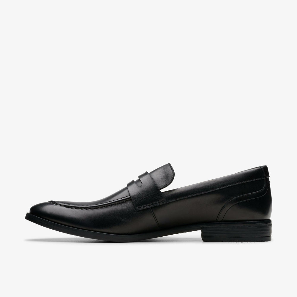 Brandon Step Loafer Black Leather | Clarks Onsale
