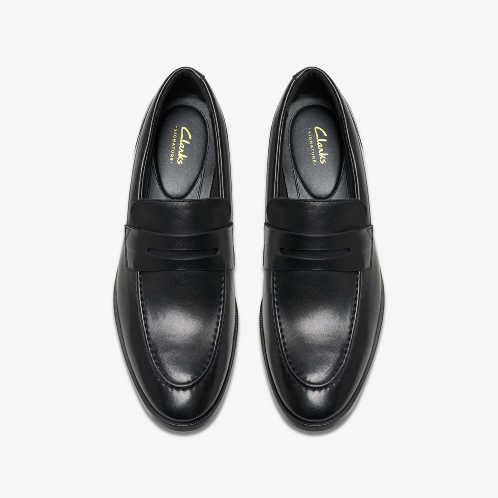 Brandon Step Loafer Black Leather | Clarks Onsale