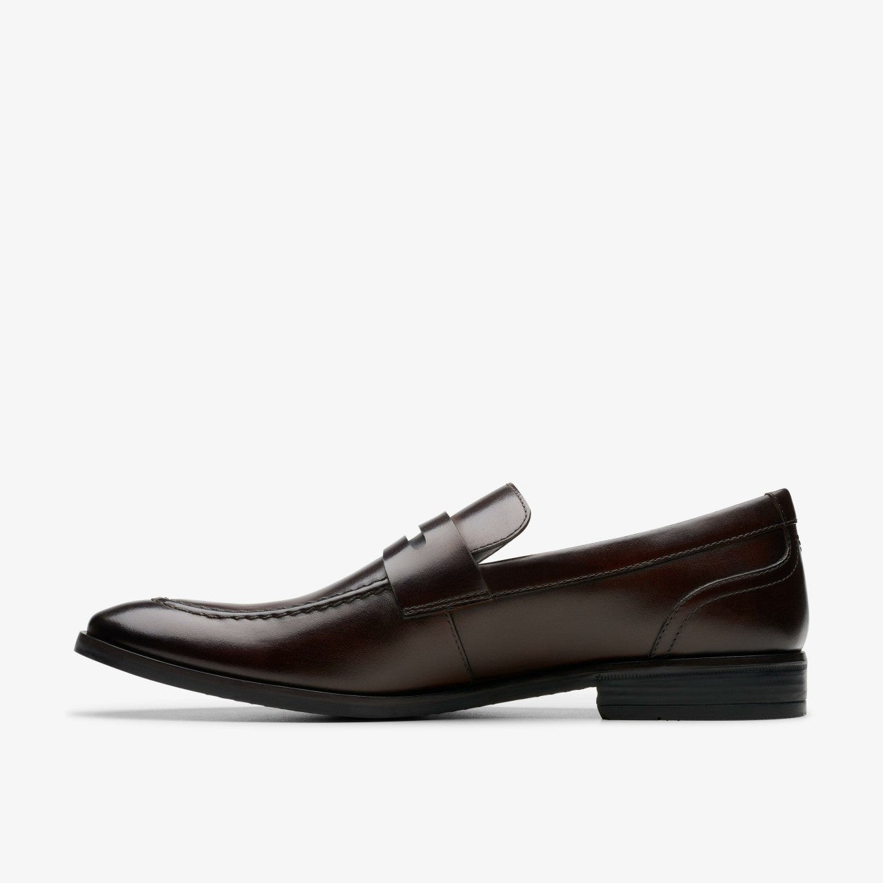 Brandon Step Loafer Dark Brown Leather | Clarks US