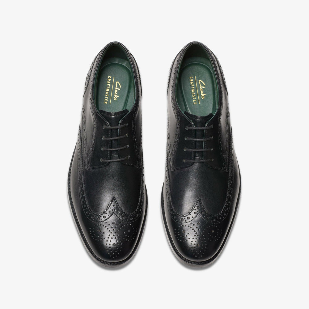 Craft James Tip Brogue Black Leather | Clarks Onsale