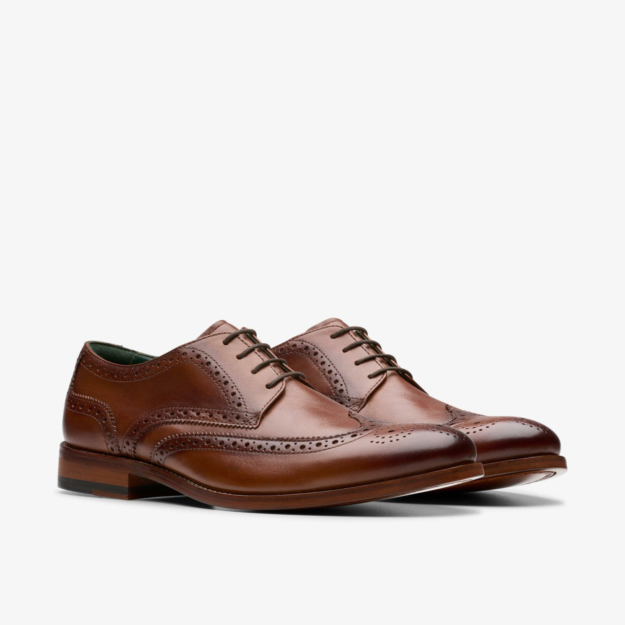 Craft James Tip Brogue Mid Tan Leather | Clarks For Sale