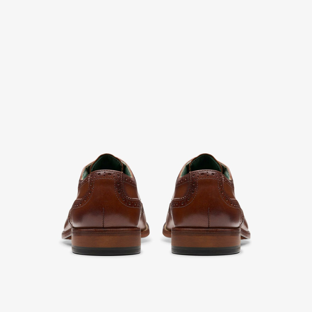 Craft James Tip Brogue Mid Tan Leather | Clarks For Sale