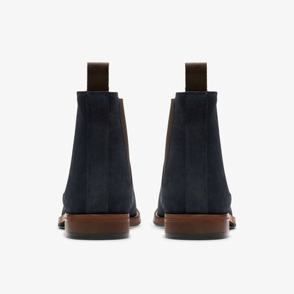 Craft James Top Chelsea Boot Navy Suede | Clarks For Sale