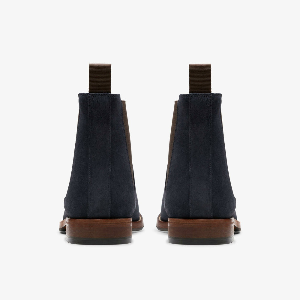 Craft James Top Chelsea Boot Navy Suede | Clarks For Sale