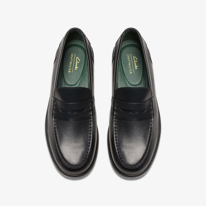 Craft James Lo Loafer Black Leather | Clarks Sale
