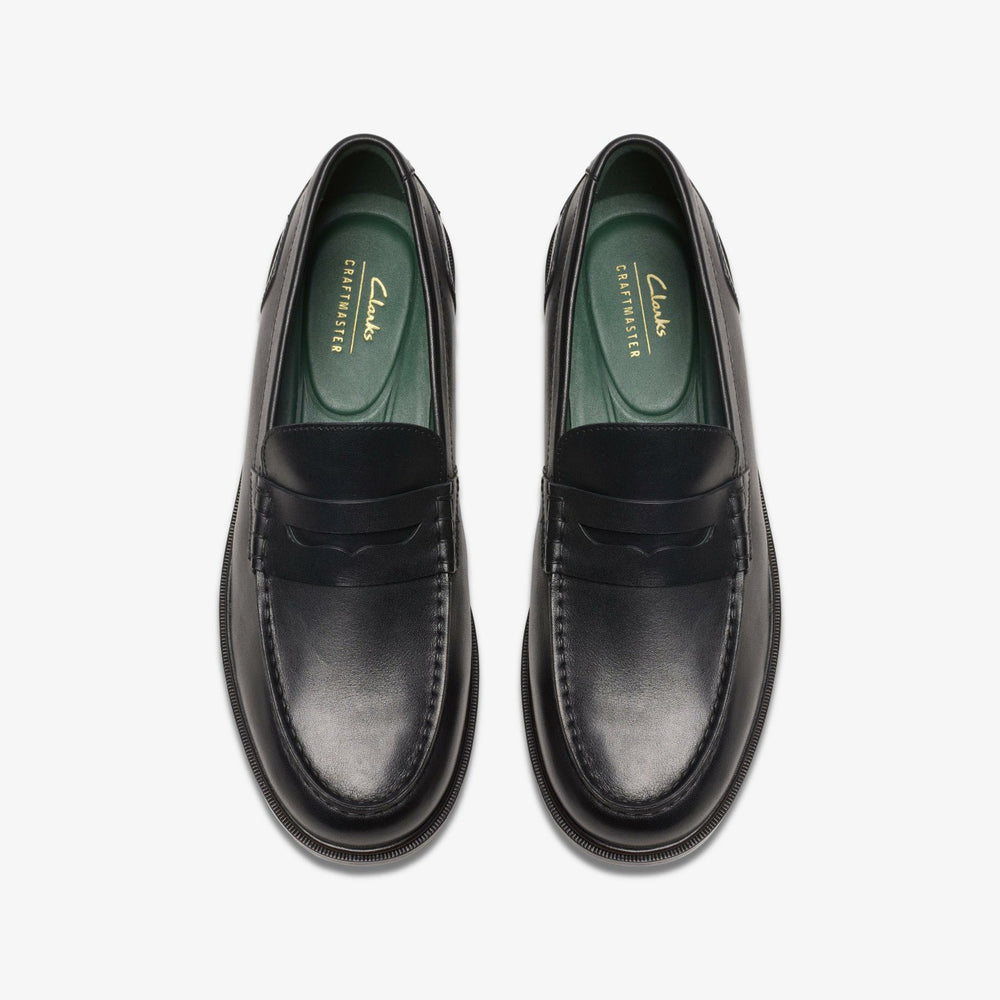 Craft James Lo Loafer Black Leather | Clarks Sale