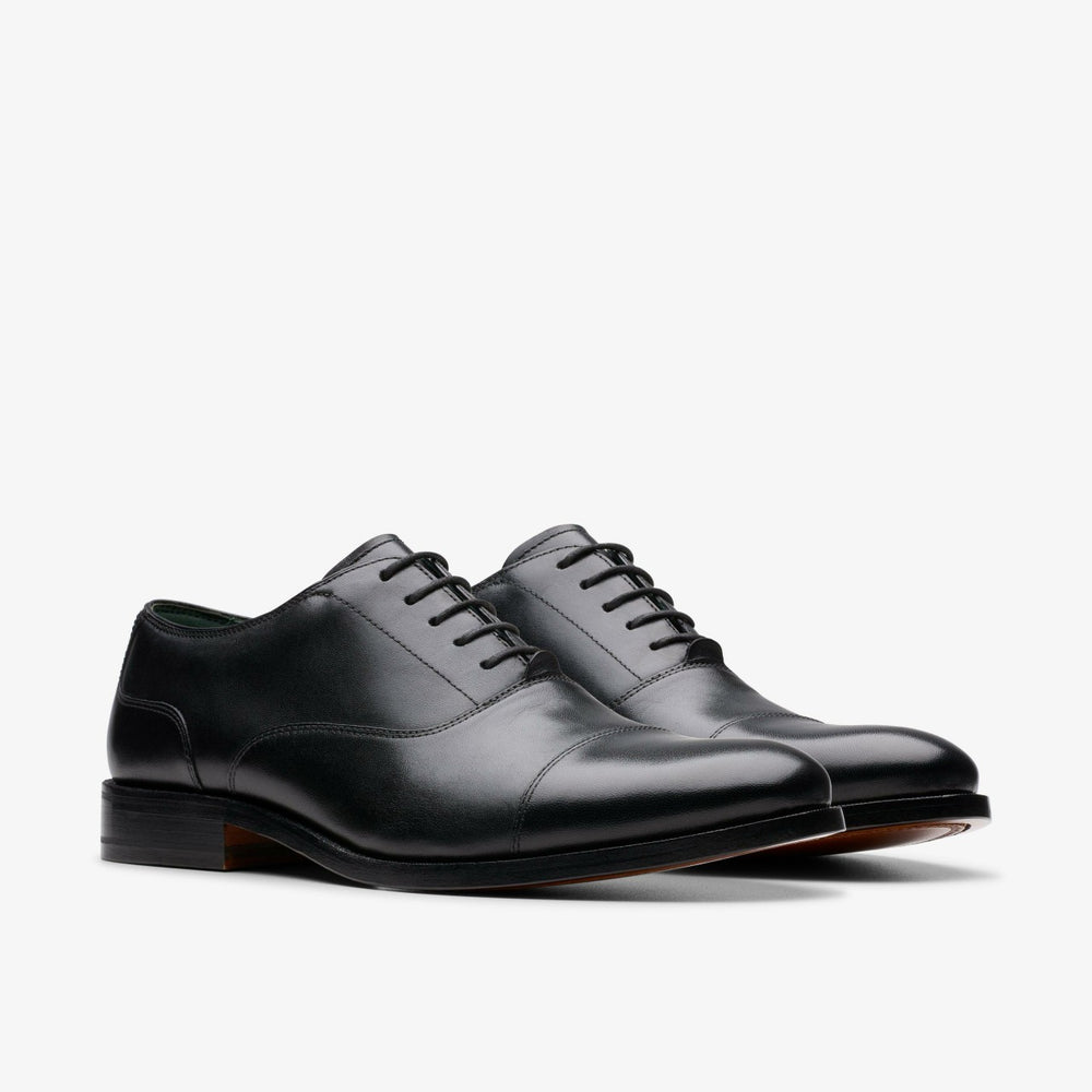 Craft James Cap Black Leather | Clarks Discount