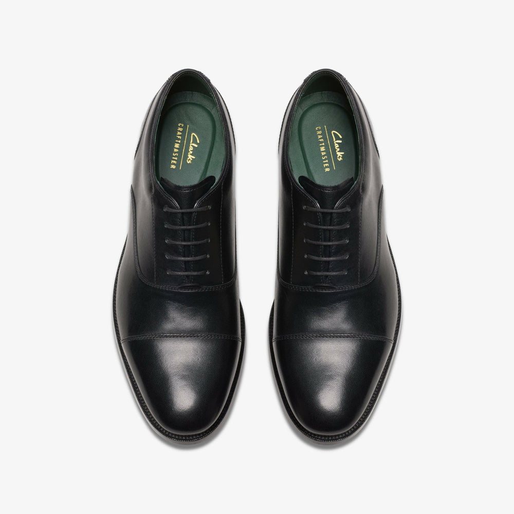 Craft James Cap Black Leather | Clarks Discount