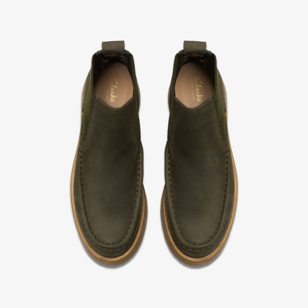 Linoso Top Ankle Boot Dark Green Nubuck | Clarks US