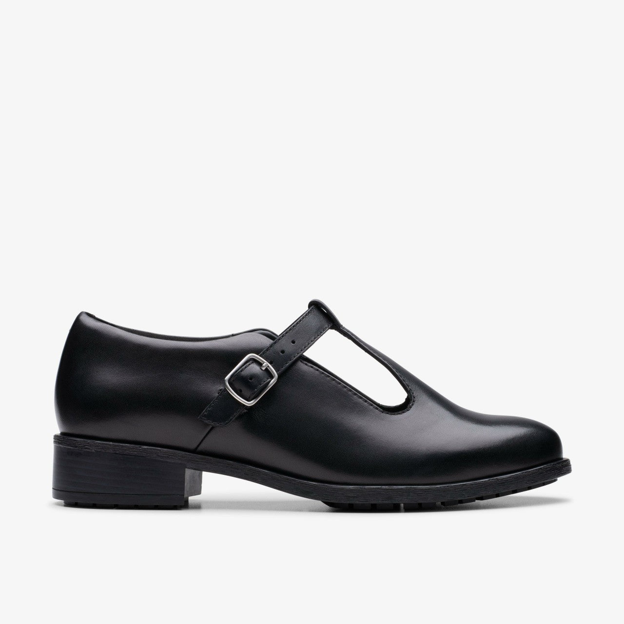 Havisham Bar Black Leather | Clarks