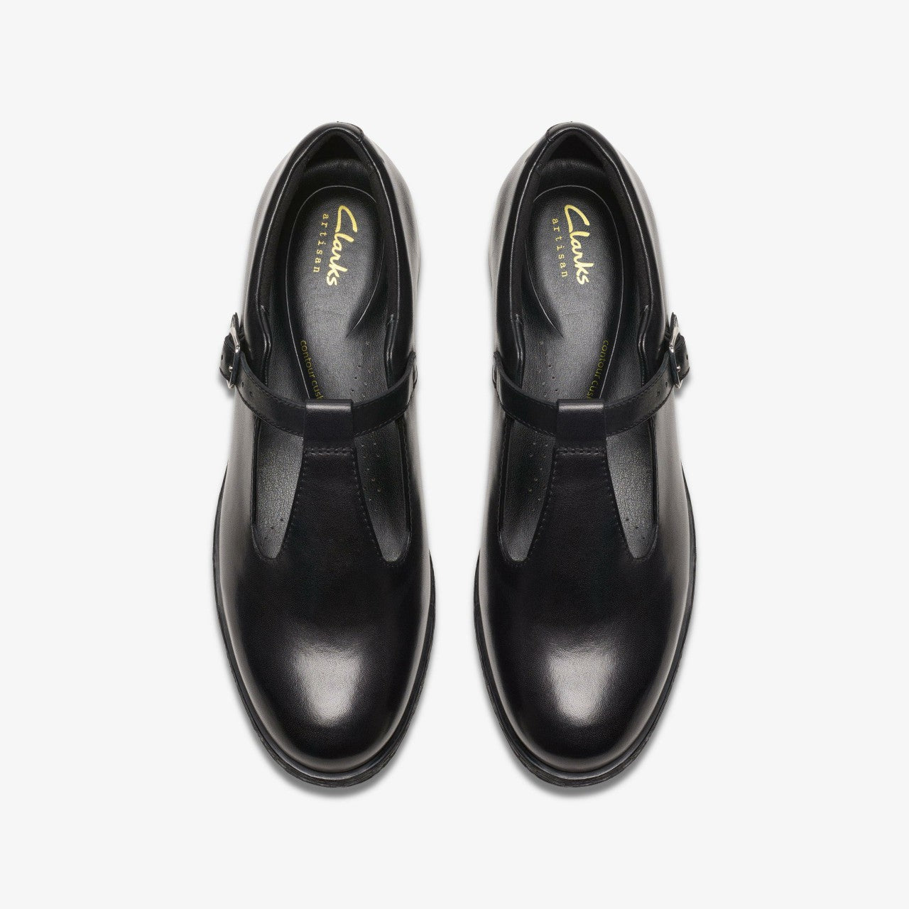 Havisham Bar Black Leather | Clarks