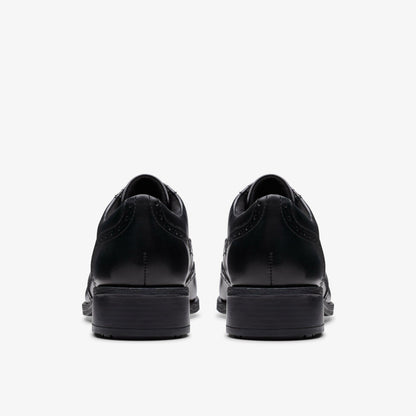 Havisham Oak Black Leather | Clarks Onsale