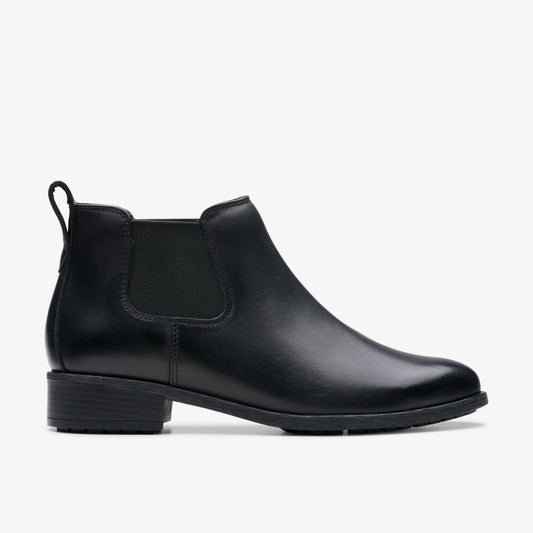 Havisham Top Ankle Boot Black Leather | Clarks US