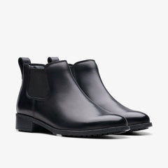 Havisham Top Ankle Boot Black Leather | Clarks US