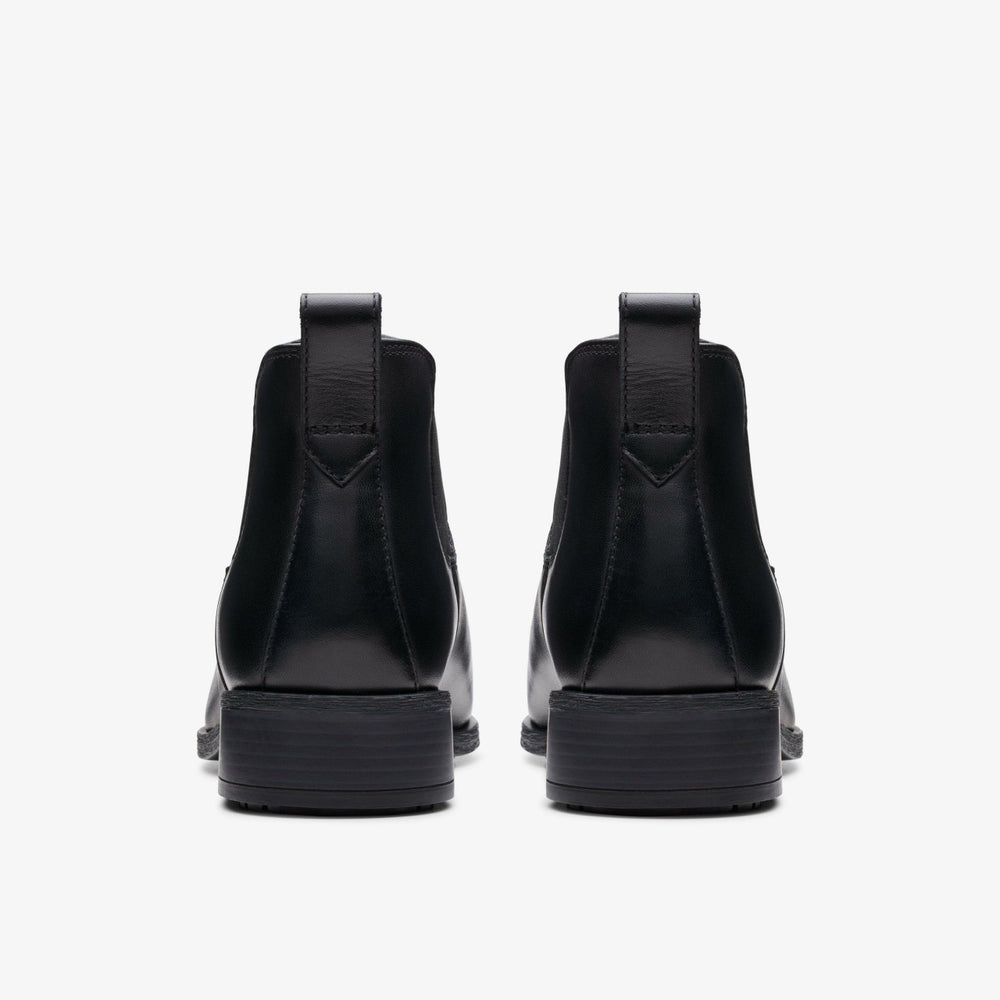 Havisham Top Ankle Boot Black Leather | Clarks US