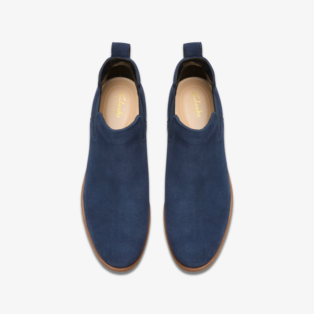 Havisham Top Ankle Boot Navy Suede | Clarks Discount