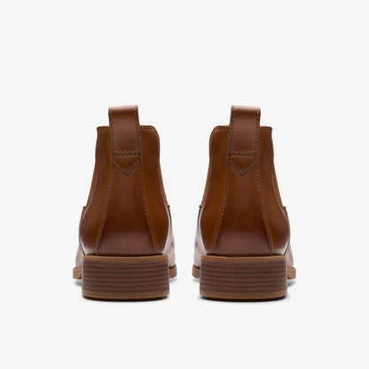 Havisham Top Ankle Boot Tan Leather | Clarks