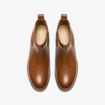 Havisham Top Ankle Boot Tan Leather | Clarks